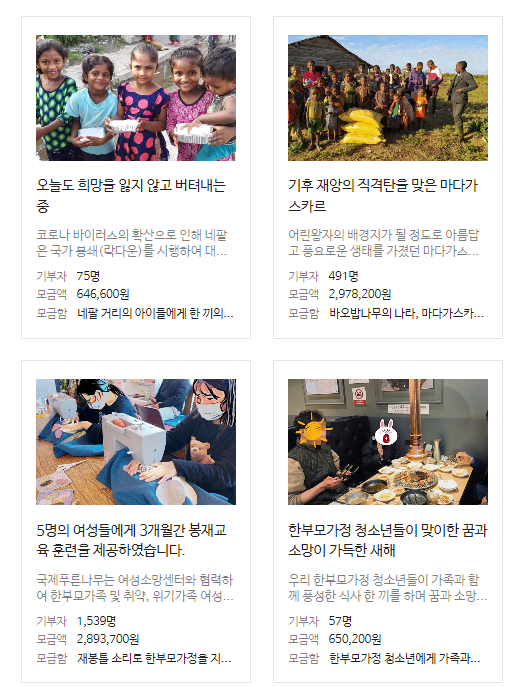 사단법인 국제푸른나무 이미지