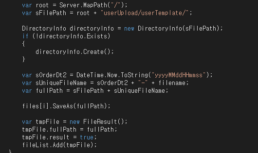  [c#] 파일 업로드 asp.net core, webform