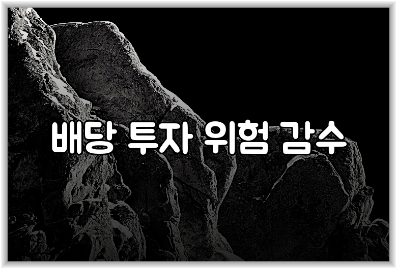 배당 투자 위험 감수