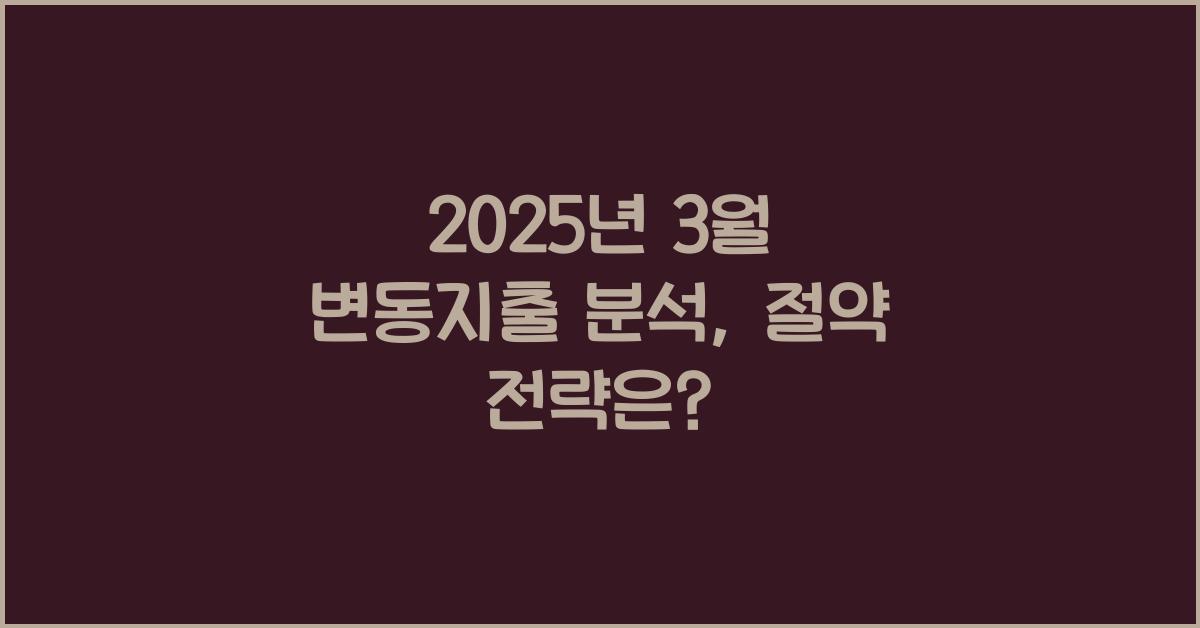 변동지출 분석