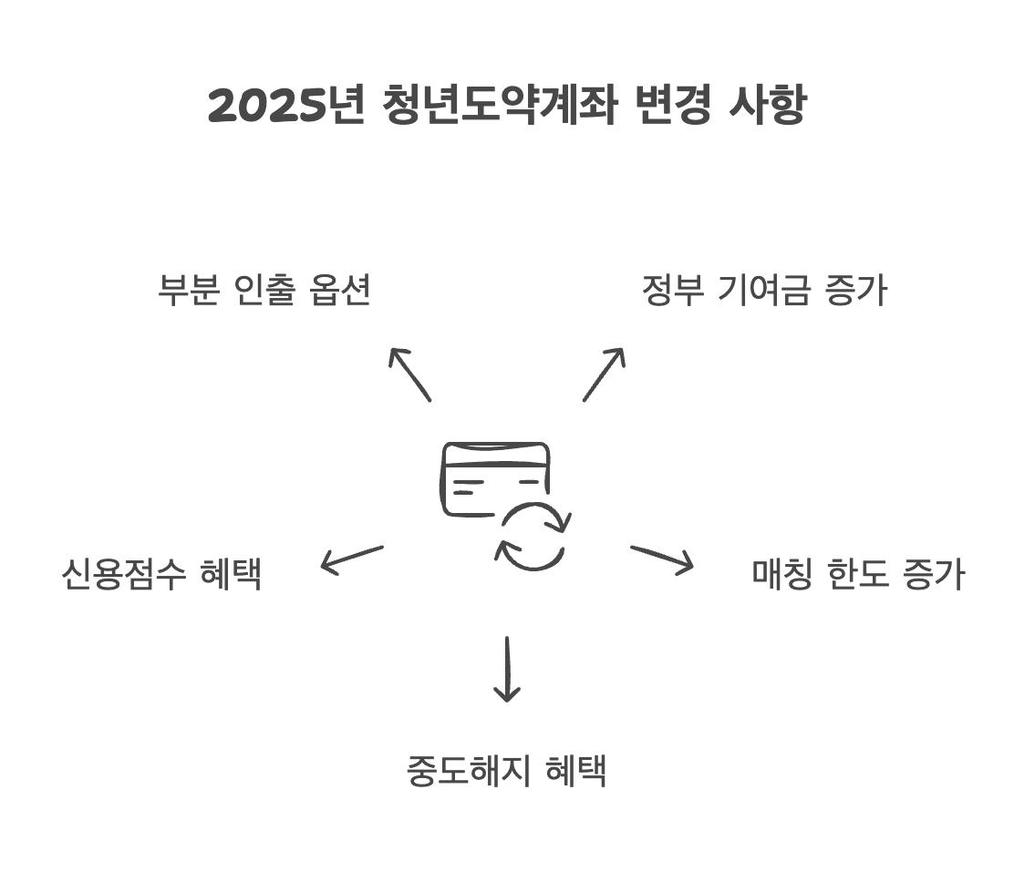 2025년 청년도약계좌 주요 변경 사항 정리
