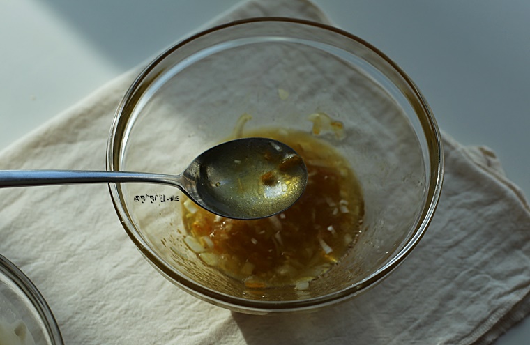 2가지 style로 알려드릴게요 유자드레싱만들기 유자청샐러드소스 3