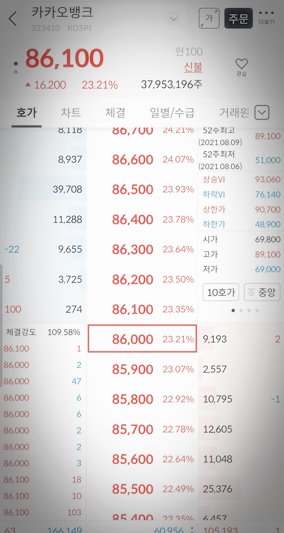  카카오뱅크 주가는  언제까지 치솟을까