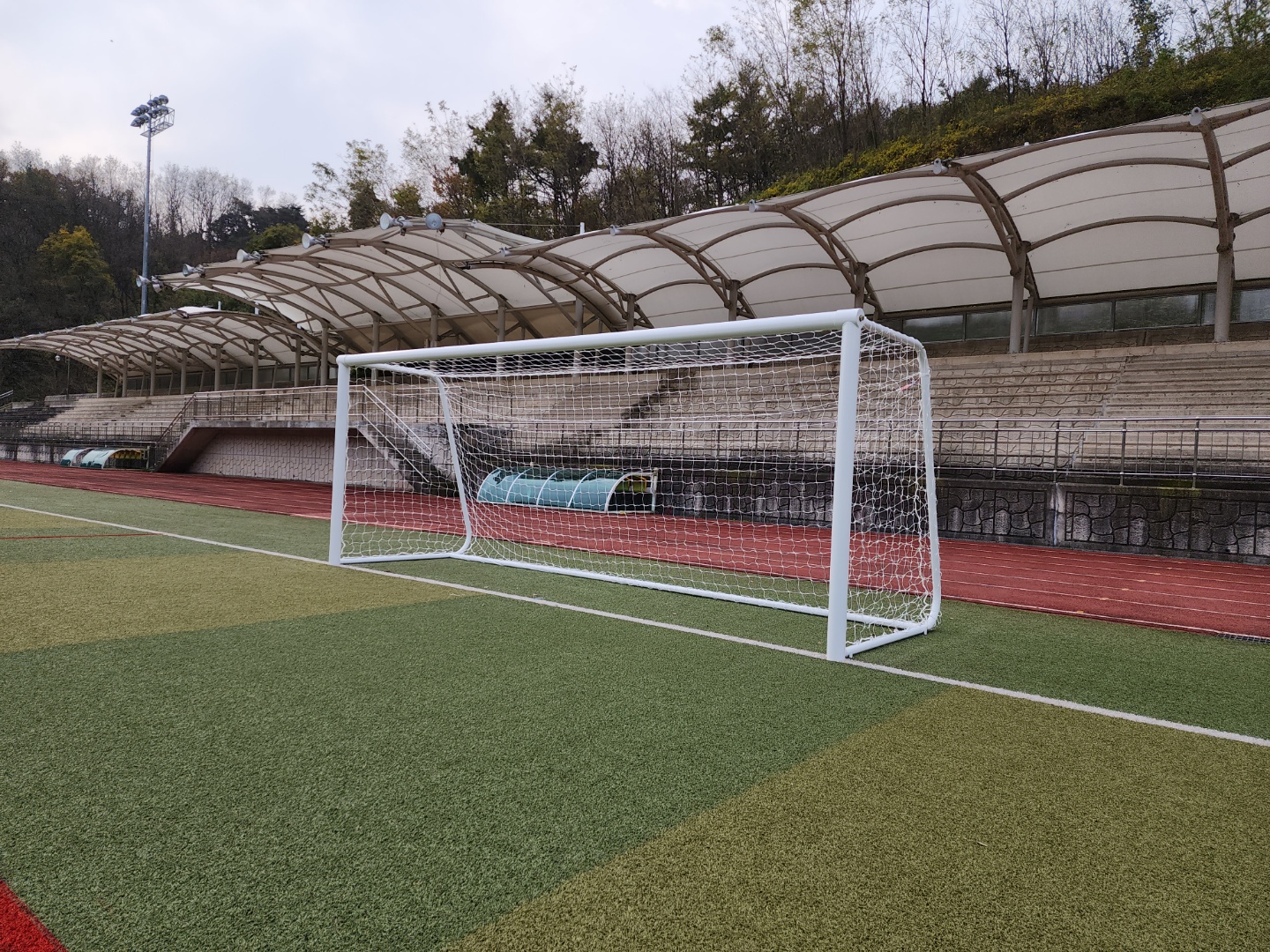  [날개스포츠] 경북oo운동장 축구골대 설치, 축구골대 납품 작업