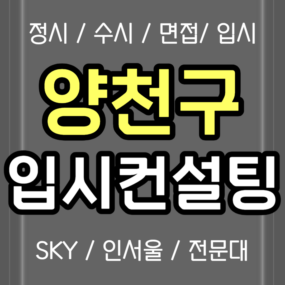  양천구 면접컨설팅 목동 정시컨설팅 고1 고2 고3 입시컨설팅 고등학생 고등 고1 중3 입컨 컨설팅 비용 생기부 의대