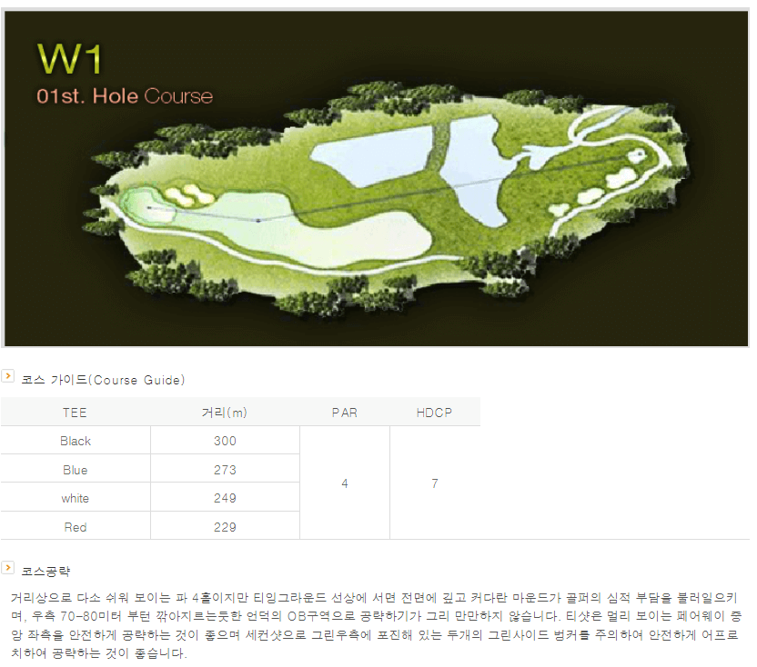 센테리움 컨트리클럽 웨일즈코스 1