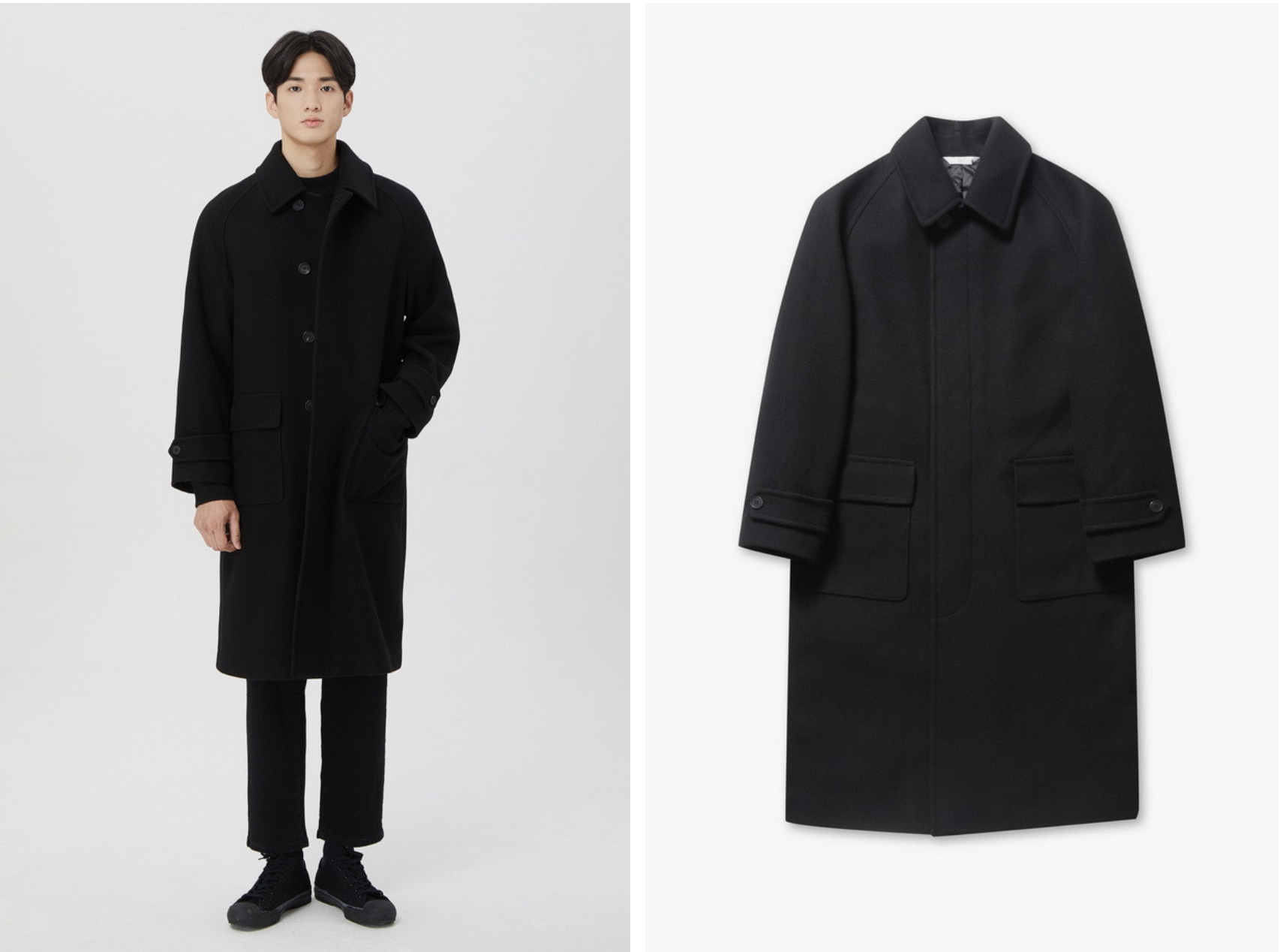 247 WOOL BALMACAAN COAT