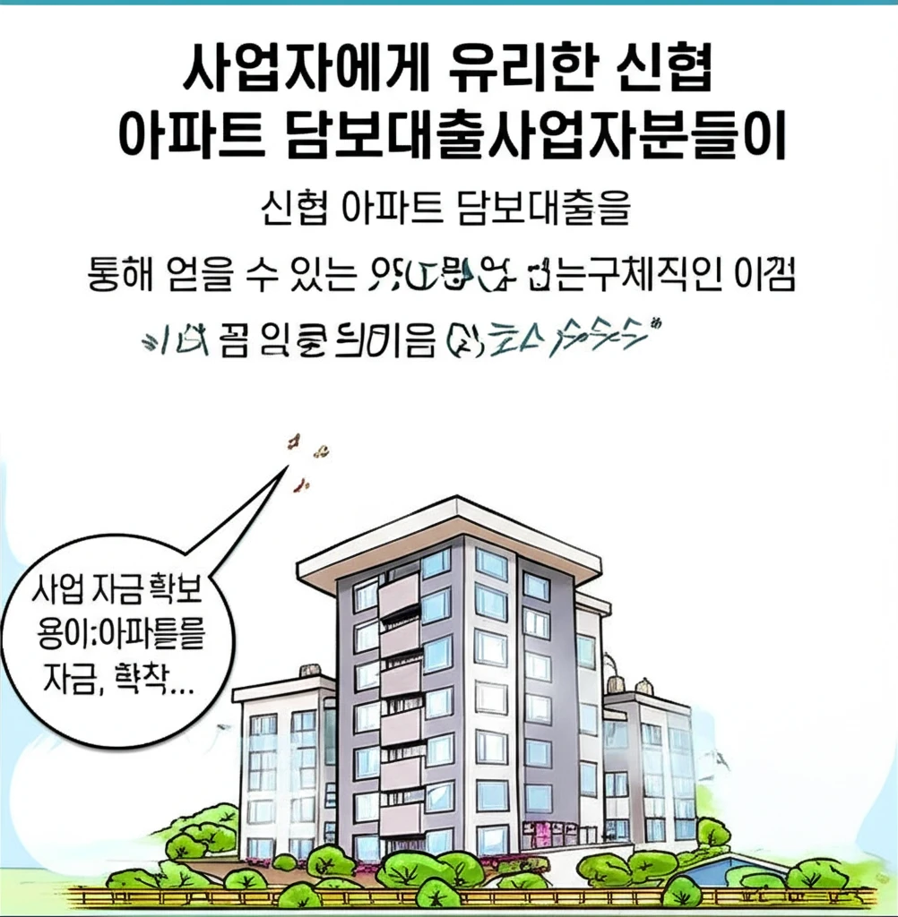 사업자라면 신협 아파트 담보대출 놓치