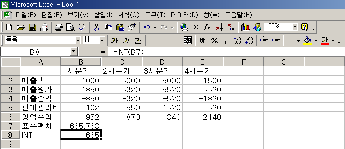 INT 함수