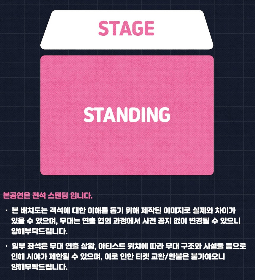 2024 뮤즈온 라이브 위크 무신사 좌석 배치도