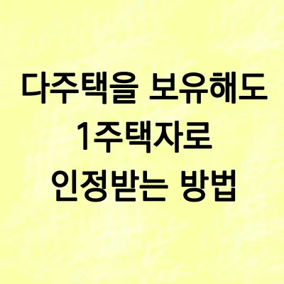 다주택자1주택자1