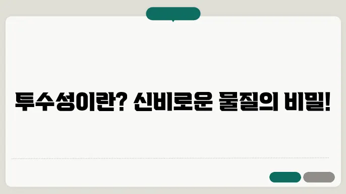 투수성