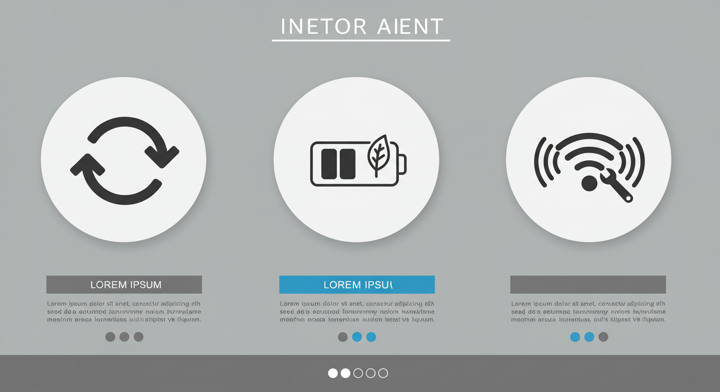 (Image Prompt: Collage of simple icons representing laptop maintenance: A refresh/restart icon, a battery icon with a leaf (saver mode), and a Wi-Fi signal icon with a small wrench or question mark. Style: Clean icon set.)