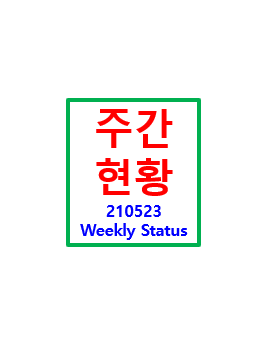  주간 현황 - 210523