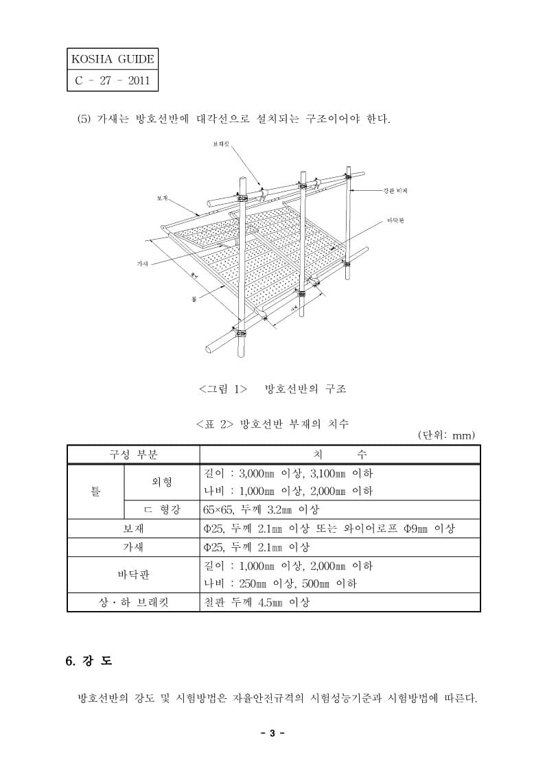  [건설공사 안전비법]_낙하물 방호선반 설치 안전보건작업지침