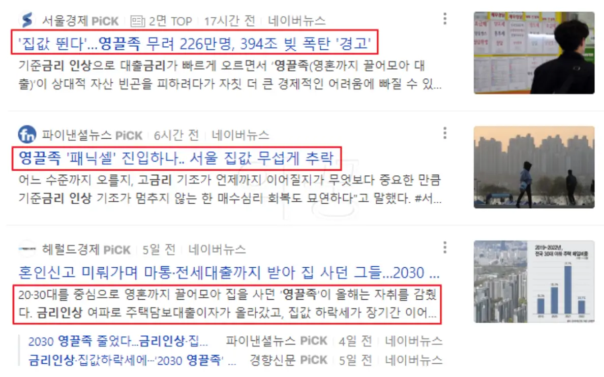 채권추심 당할 위기인 영끌족 증가에 대한 뉴스 기사