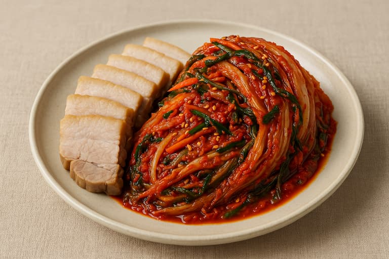 돼지고기,보쌈김치