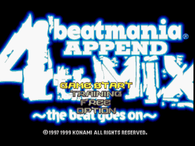  ビートマニアアペンド 4th MIX 〜the beat goes on〜 (플레이 스테이션 - PS - PlayStation - プレイステーション) BIN 파일 다운로드