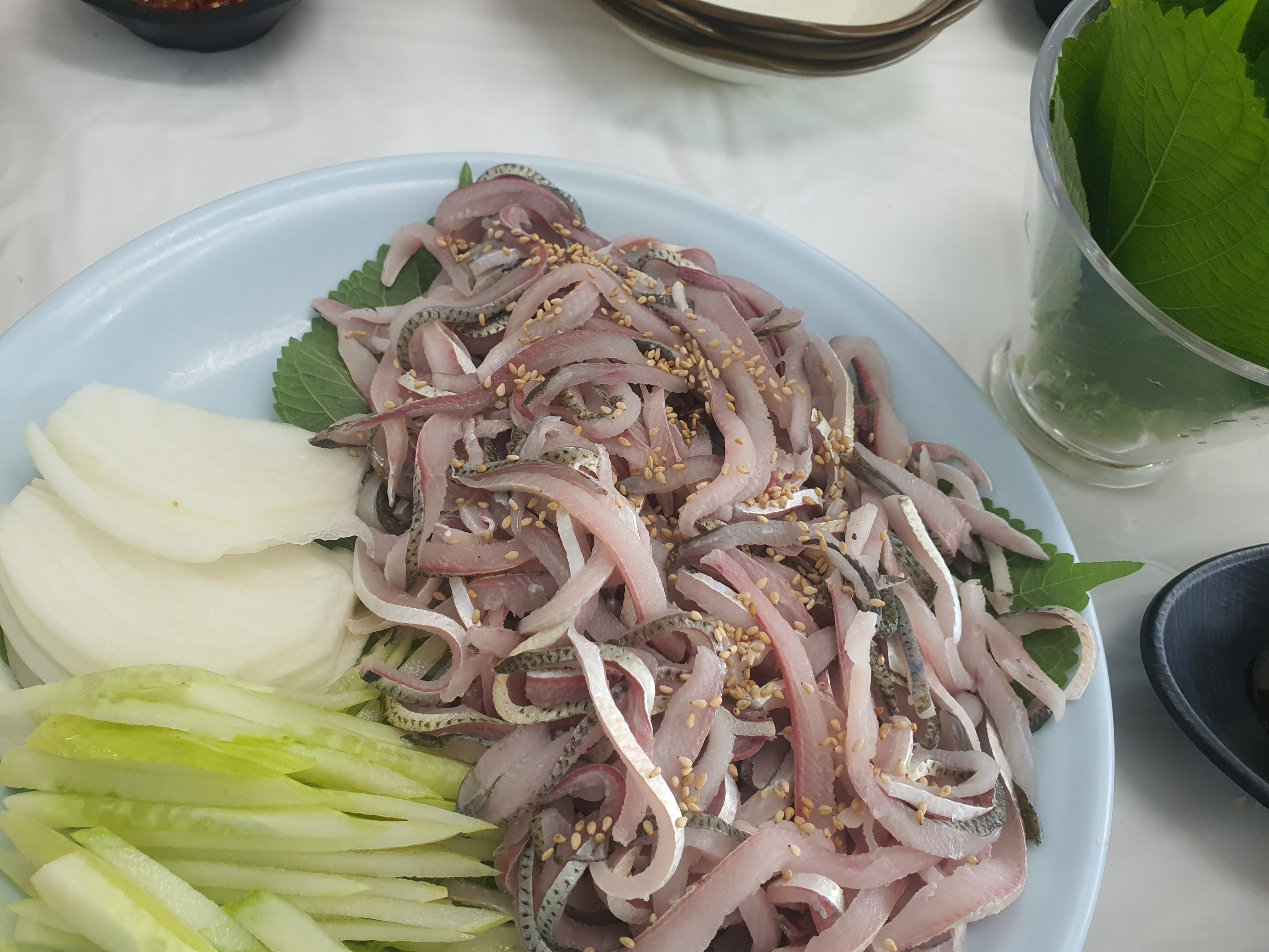 홍성 남당리 대하 축제 전어 맛집 세자매