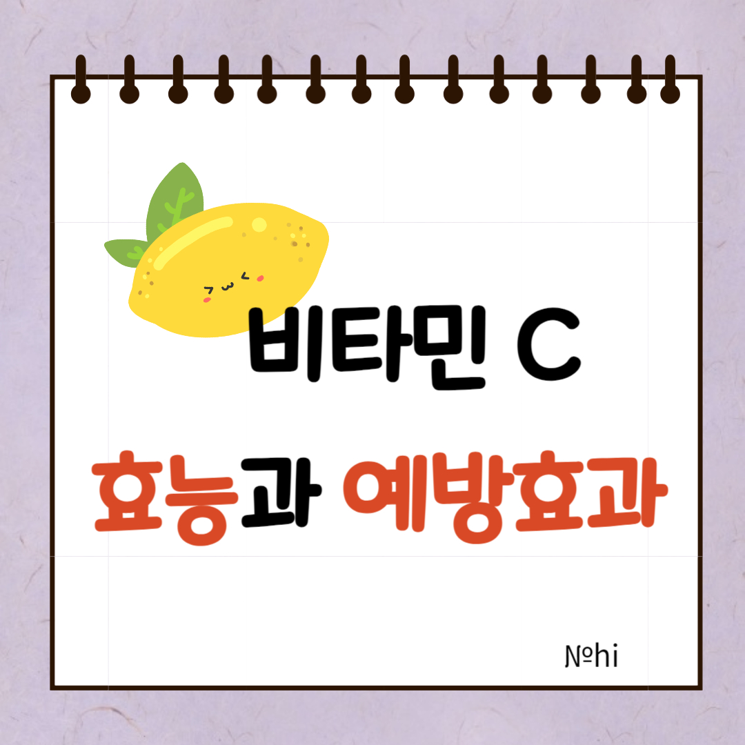 비타민 C 효능과 예방효과