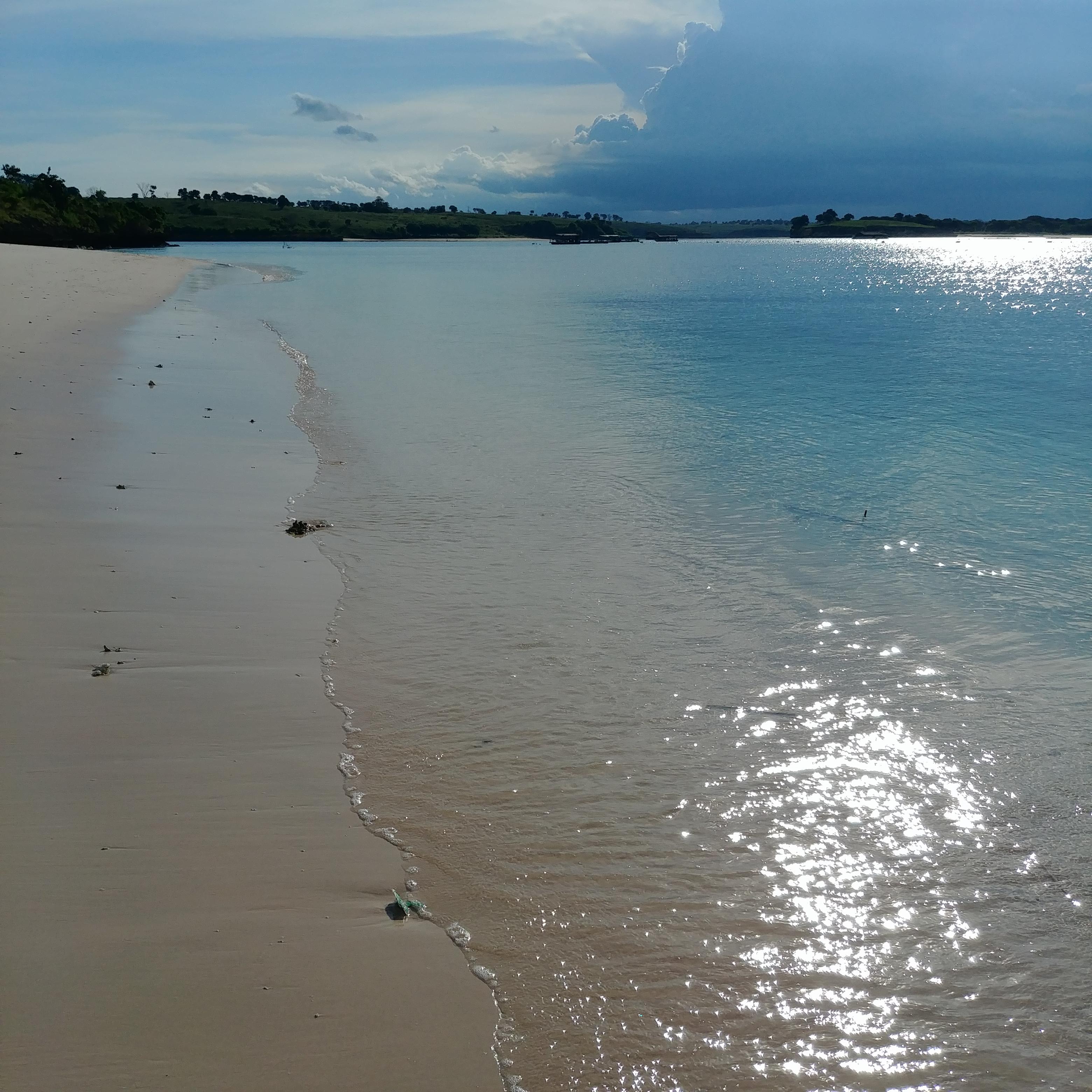 인도네시아 발리 롬복 섬의 아름다운 해변 Pink Beach