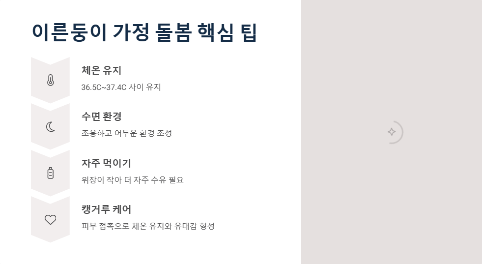 이른둥이 건강관리 팁