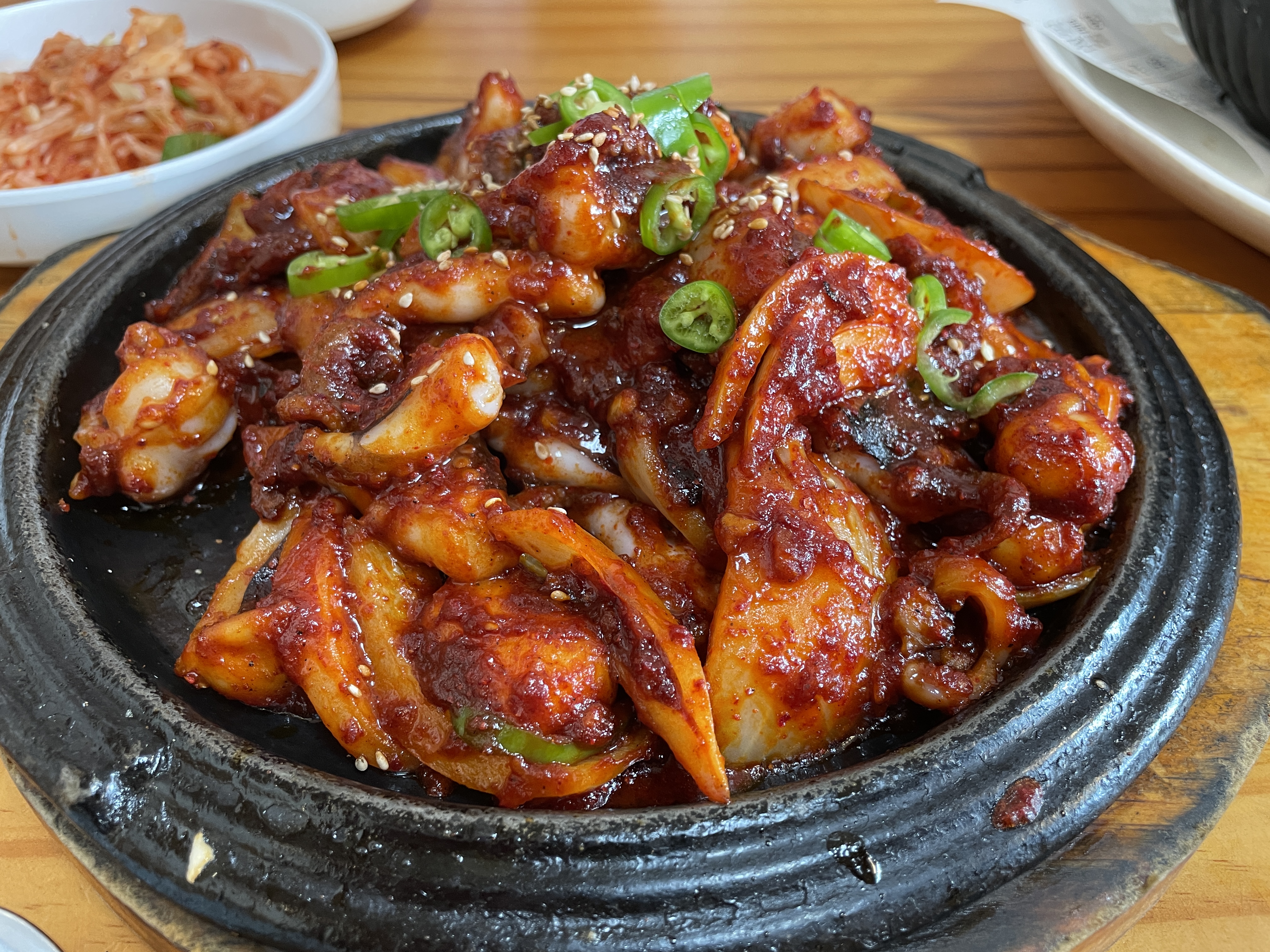  군포 수제비 맛집 주먹보리밥 이모저모, 갈치저수지를 보며 털레기와 쭈꾸미볶음