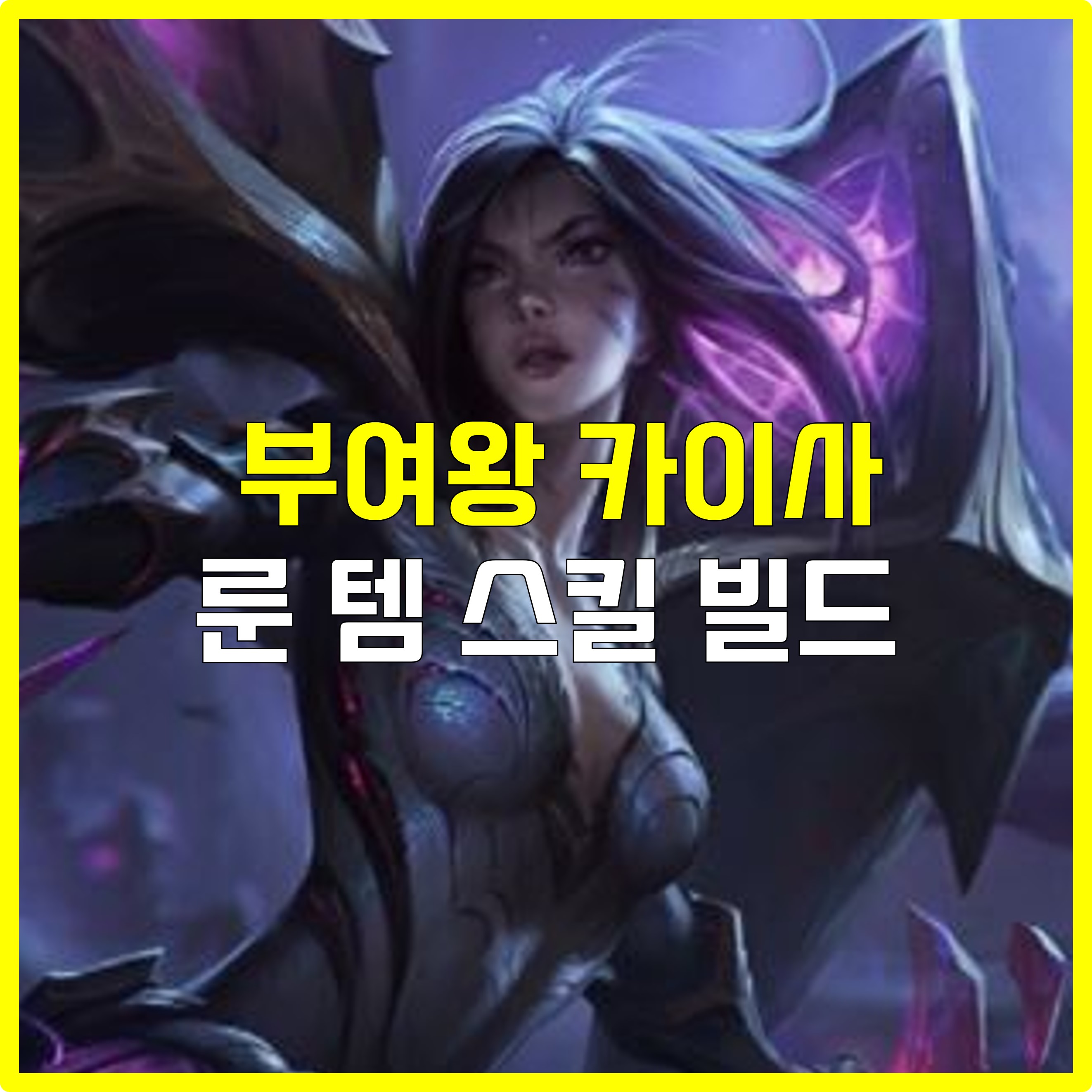 롤 AP 부여왕 카이사 룬 템 스킬 빌드