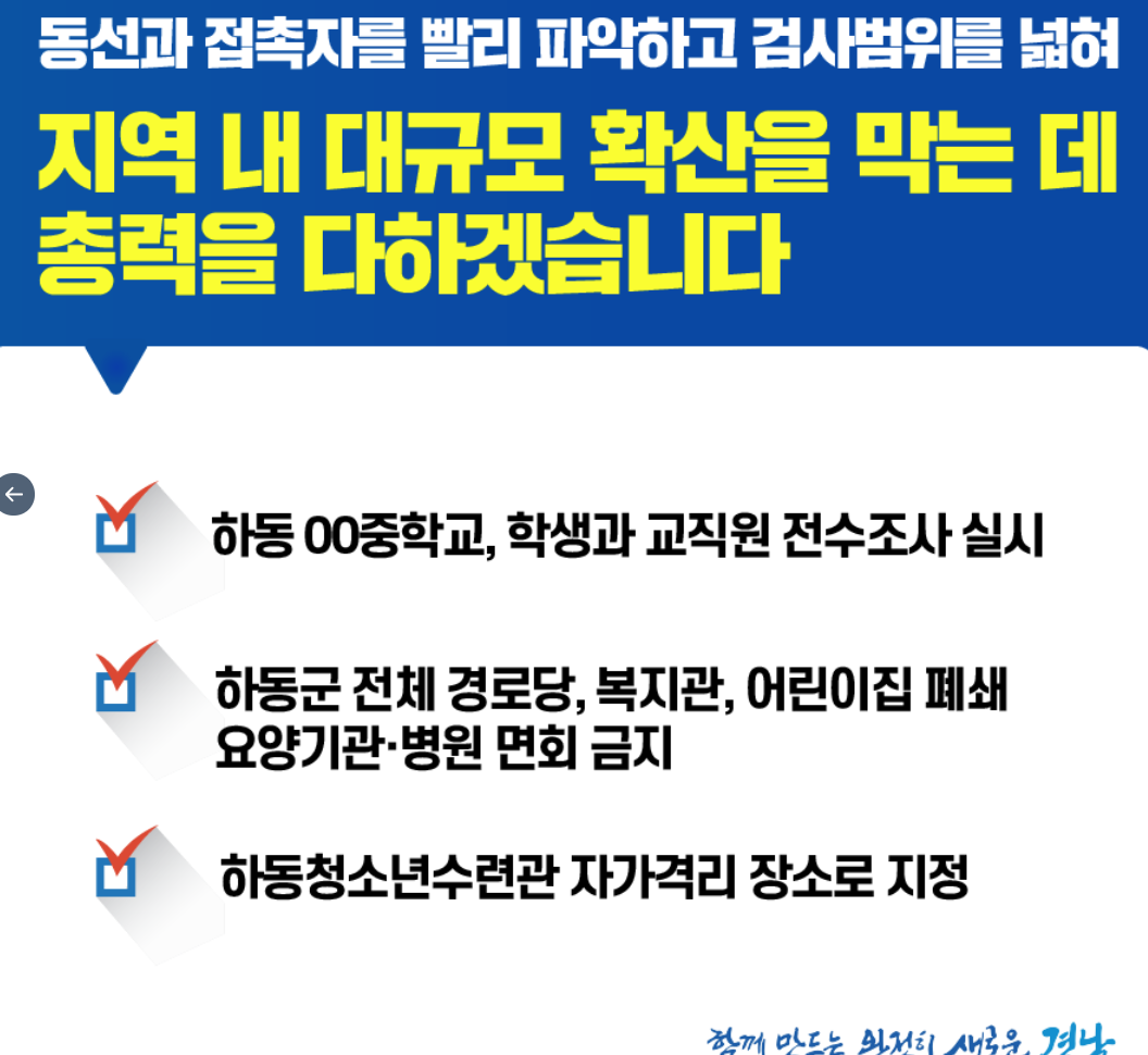  하동 코로나 확진자 동선 및 현황 (+최신)