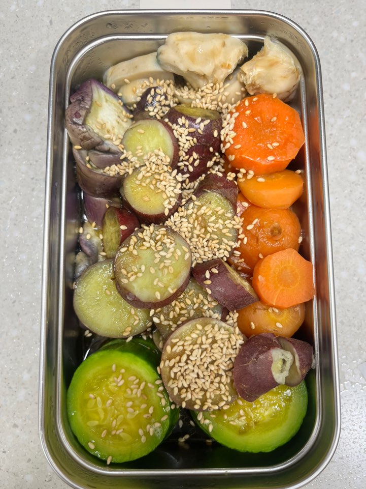 야채찜 도시락