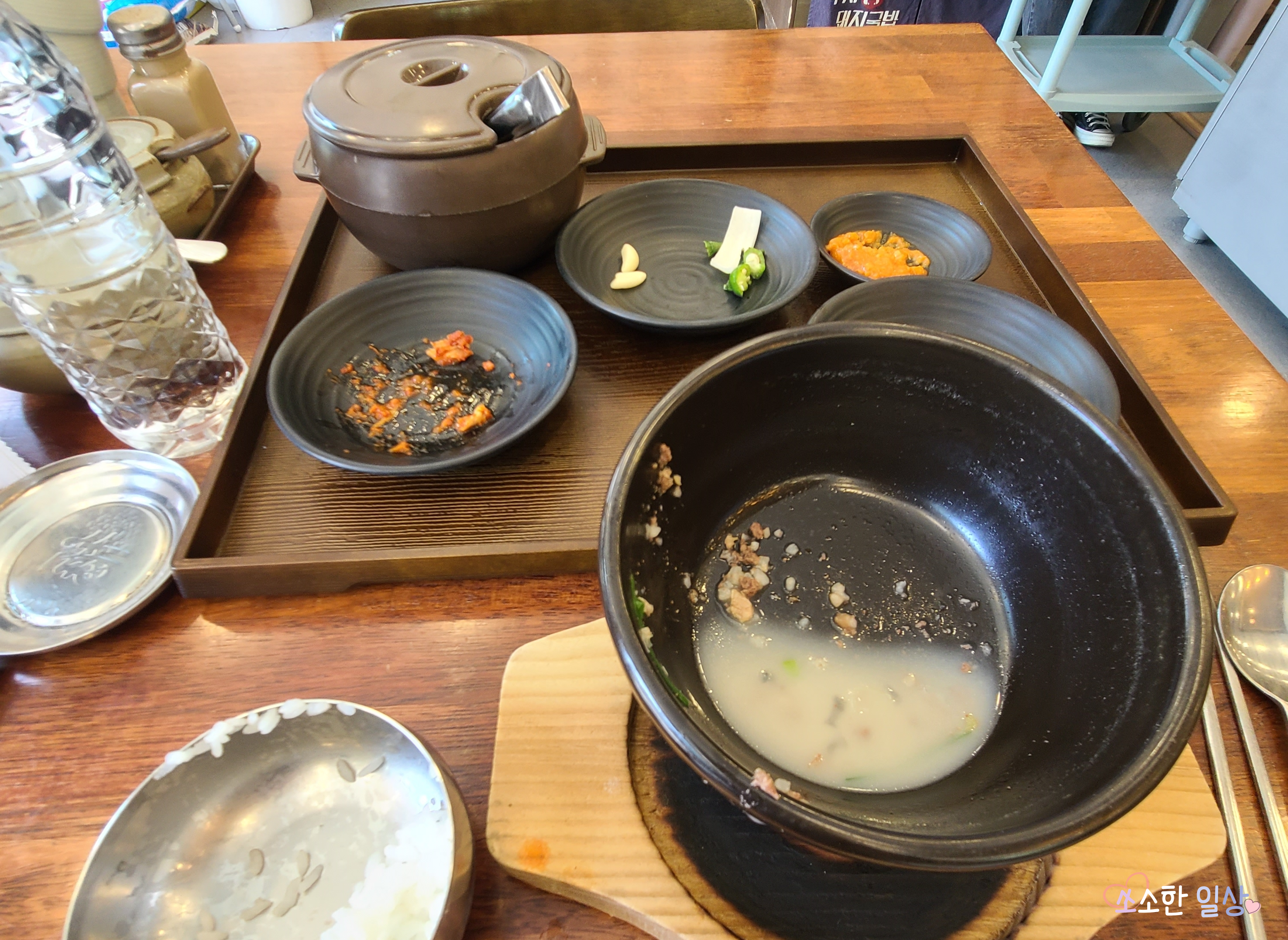 부자왕돼지국밥의 순대국밥 클리어