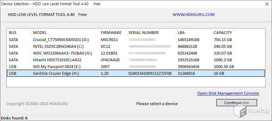 HDD Low Level Format Tool