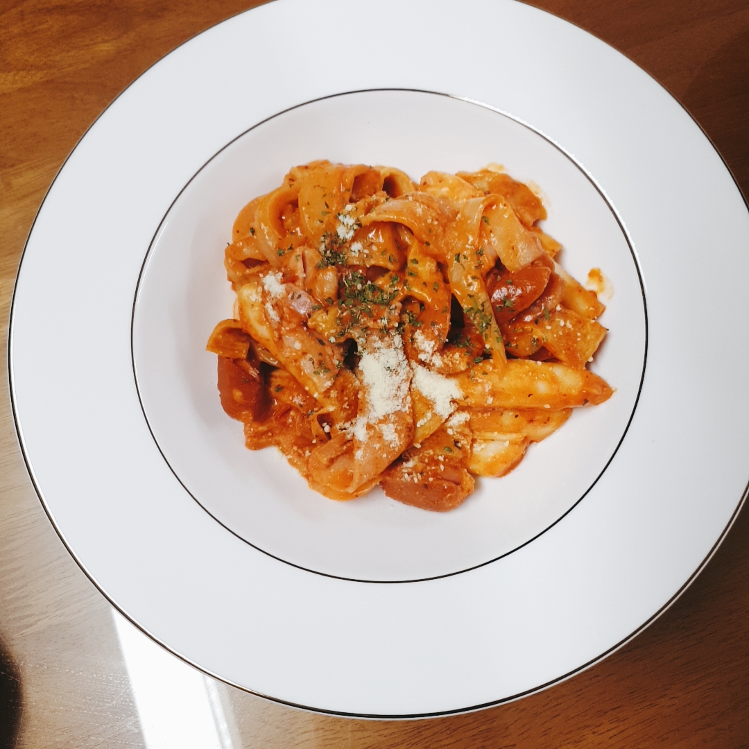  로제 파스타소스로 로제 떡볶이 만들기