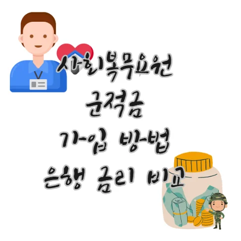 공익-사회복무요원-군적금-가입방법-은행-금리-비교-추천-장병내일준비적금