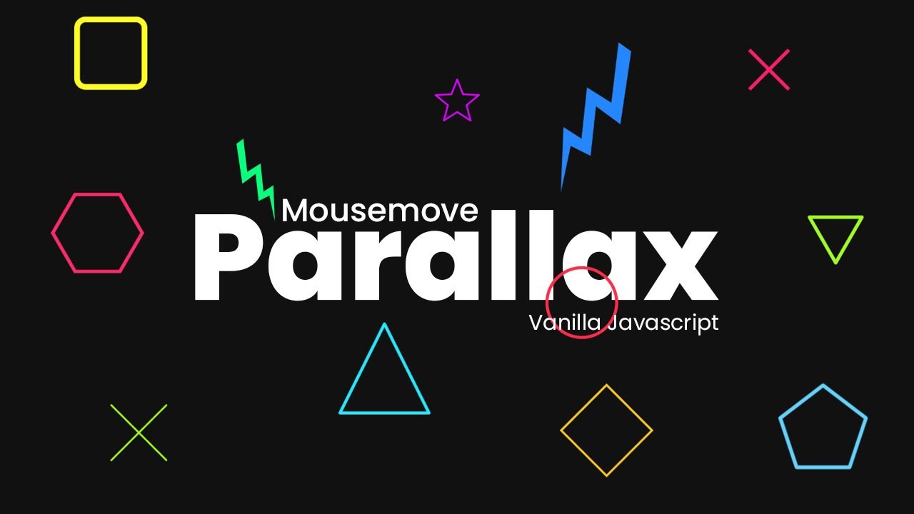  바닐라 자바 스크립트를 사용한 Mousemove의 배경 시차 효과