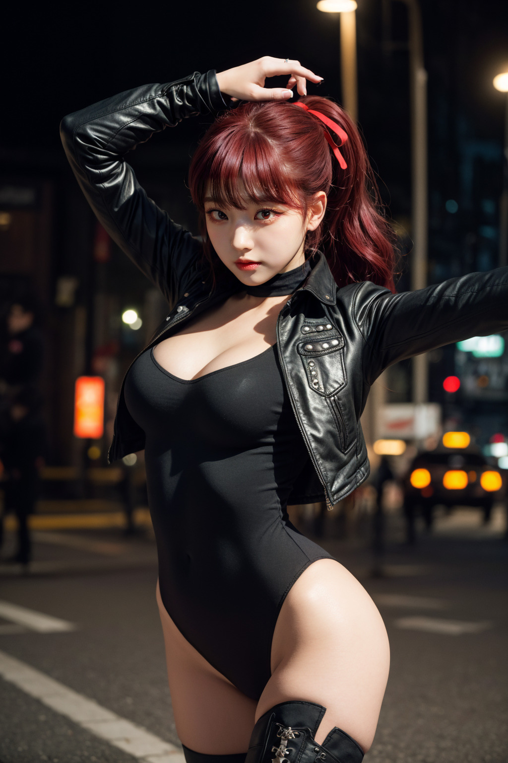  AI로 생성한 페르소나5 요시자와 카스미 실사풍 이미지 생성하기 - 1