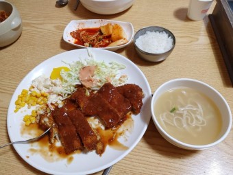 돈가스 칼국수