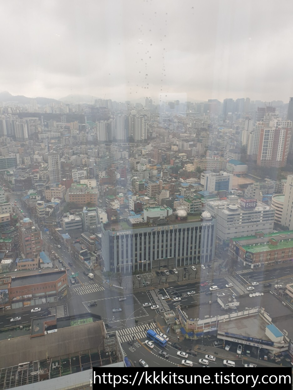 용산 드래곤시티 노보텔 호텔 창밖 뷰