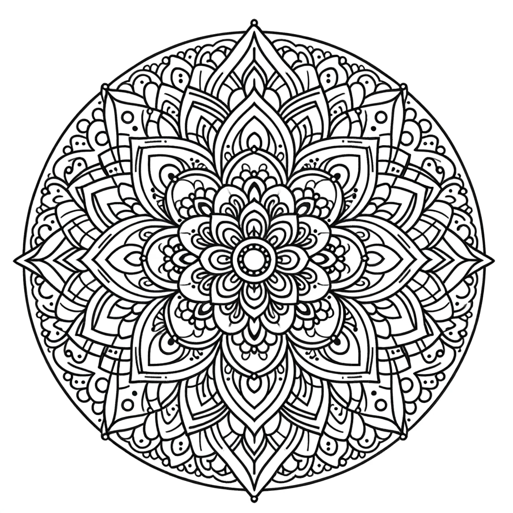 만다라 색칠공부 도안 Mandala