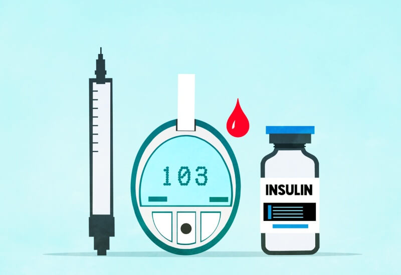 주사기-인슐린-약병