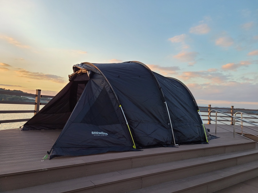 스노우 라인 새턴 쉘터 우리의 첫 텐트! 16