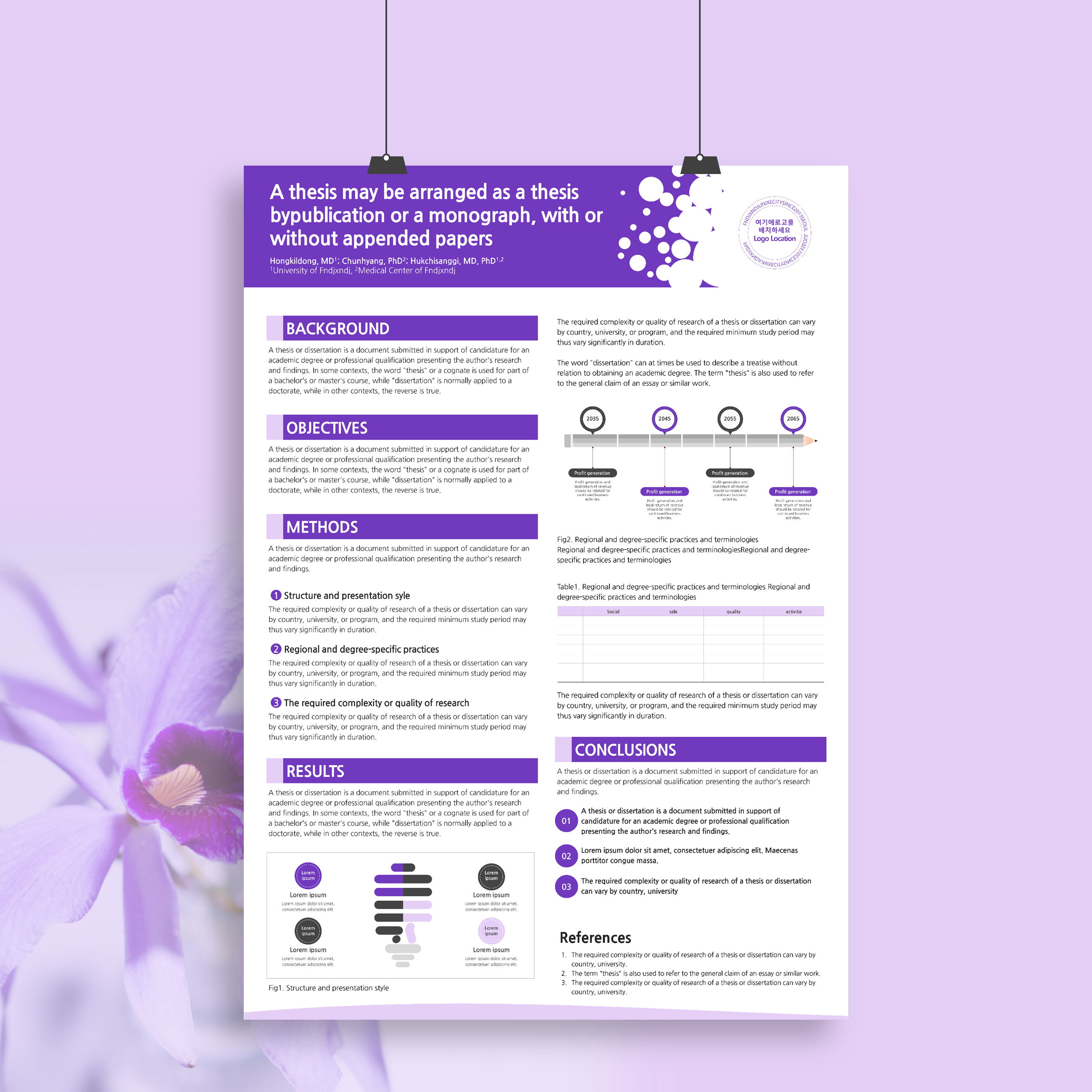  [학술포스터 ppt 양식] 학술포스터, 캡스톤디자인 포스터 파워포인트 템플릿 Academic or Research Poster template Scientific Poster Template in Powerpoint