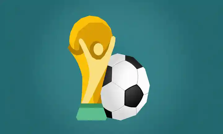 월드컵-트로피와-축구공-그림