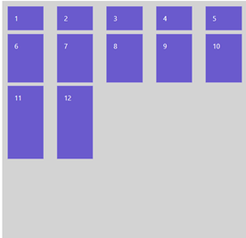grid 속성 실습 예제