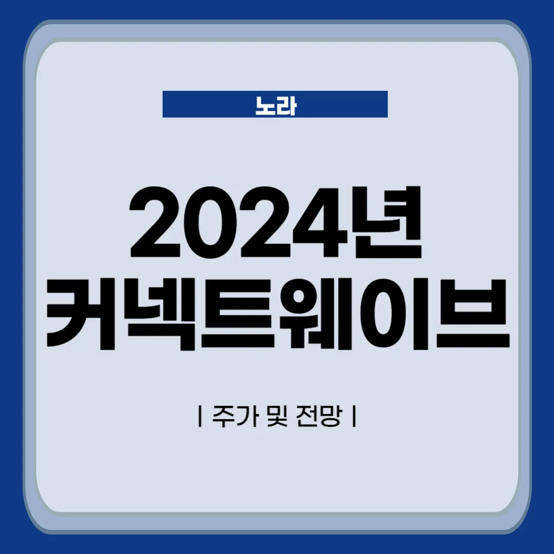 2024년 커넥트웨이브 주가 및 전망