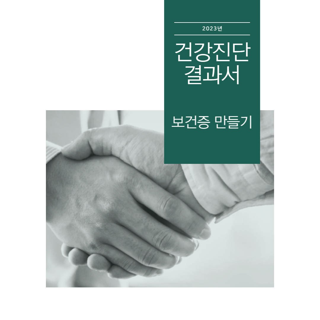  2023년)보건증 다시 보건소에서 발급가능. 건강진단결과서 검사방법,발급방법,인터넷출력