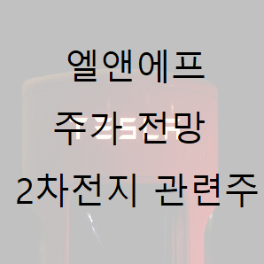  엘앤에프 주가 전장 2차전지 관련주(feat. 테슬라)