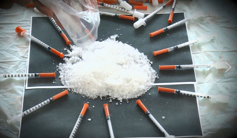 불순물이 섞인 합성 코카인(출처: sbsnews)