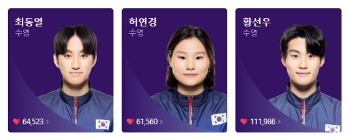 파리올림픽 수영 선수들(13)