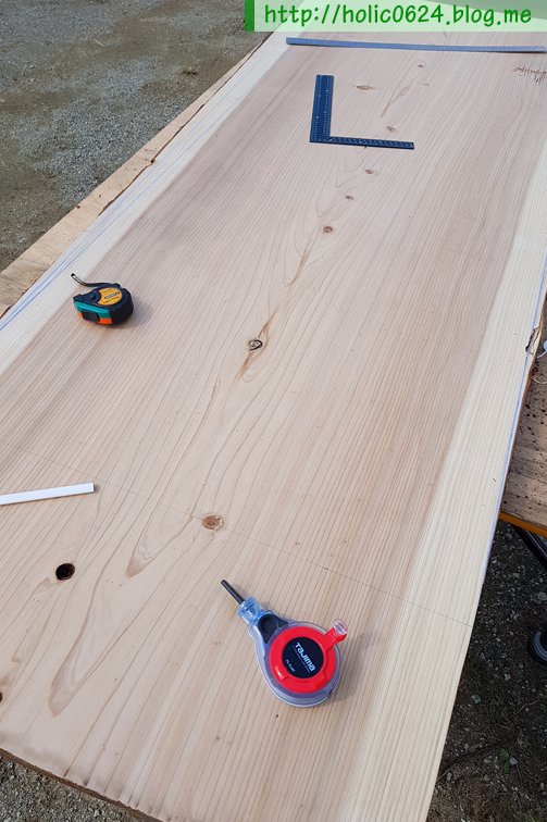 수제도마 / 베이커리 도마 - 의정부시 오목로 빵집 도마 / 적삼목원목 / 대형도마 / 12